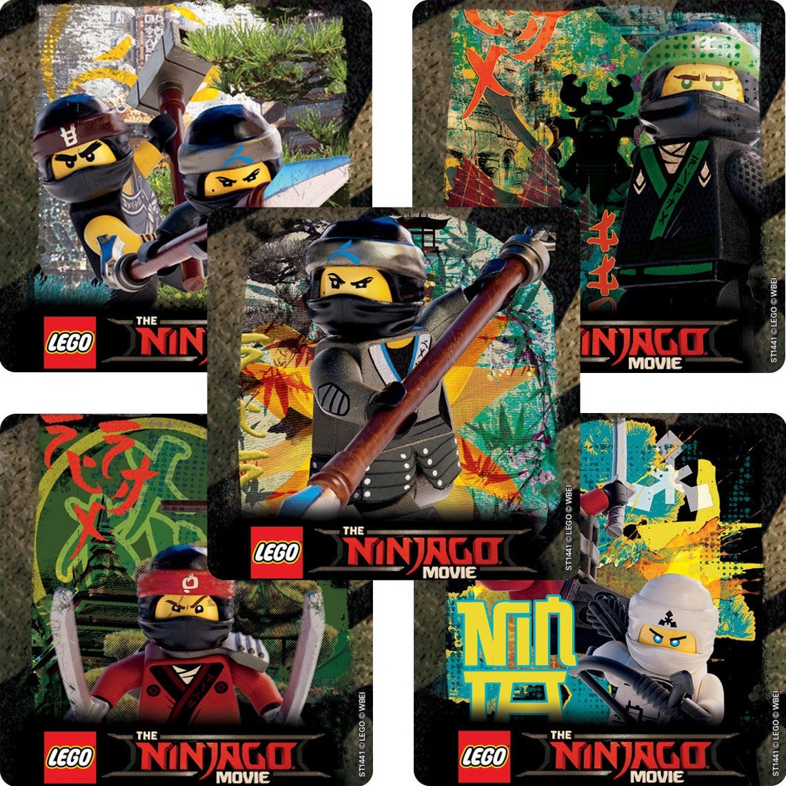 Lego Ninjago Stickers Ninjago Birthday Party Lego Gift | Etsy