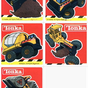 トンカ ステッカー - トンカ トラック パーティー封筒シール、パーティー記念品、ご褒美表 保護者、功労賞 教師 - トンカ モンスタートラック