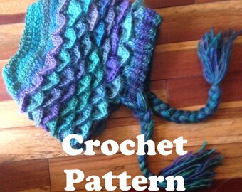 Crochet Messy Bun Hat Pattern, Dragon Scale Crochet Pattern, Messy Bun Hat, Crocodile Crochet Pattern, Crochet Hat, Fall Hat, Trendy Hat PDF