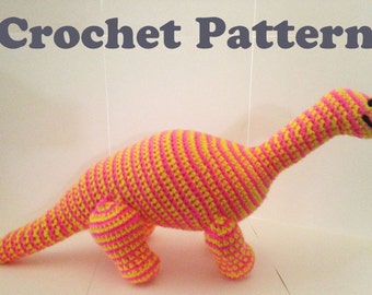 Dino Crochet Pattern, Dinosaur Pattern, Brachiosaur, Brontosaurus, Amigurumi Pattern, Dinosaur Toy, Dinosaur Amigurumi, PDF Crochet Pattern