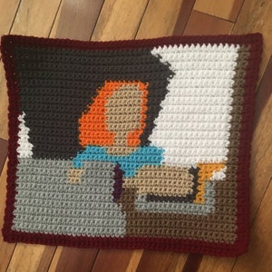 Shakespeare Graph, All&#39;s Well That Ends Well Pattern, Shakespeare PDF, Crochet Pattern, C2C Graphghan, 50x50 Graph, Shakespearian Crochet