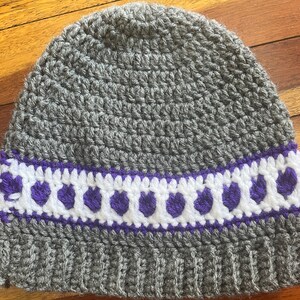 heart hat in various sizes and colors teen gray