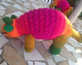 Dinosaurio arco iris, Anquilosaurio, Dinosaurio blindado, Amor arco iris, Dinosaurio rayado, Regalo de bebé arco iris, Juguete de dinosaurio, Anquilosaurio, Juguete arco iris