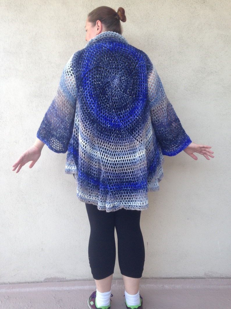 Crochet Pattern Jacket Circle Jacket Pattern PDF Pattern Coat Shawl in a Ball Pattern Crochet ...