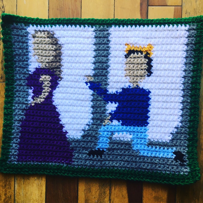 Shakespeare Crochet Crochet Pattern Edward III Pattern Shakespeare Graph Edward III C2C Graphghan 50x50 Graph Shakespearian Crochet
