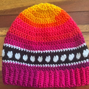 heart hat in various sizes and colors adult sunburst