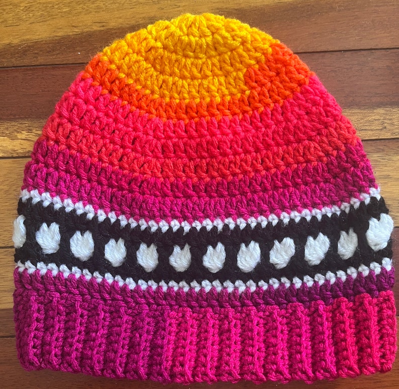 heart hat in various sizes and colors adult sunburst