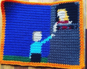 Shakespeare Graph, Romeo & Juliet Pattern, Shakespeare Crochet, Crochet Pattern, C2C Graphghan, 50x50 Graph, Shakespearian Crochet