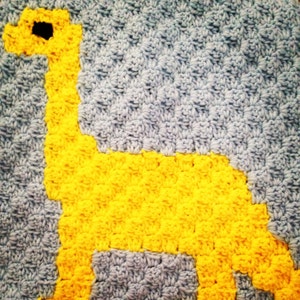 Dinosaur Blanket, Crochet Pattern, DIY Crochet, Dinosaur Pattern, PDF ...