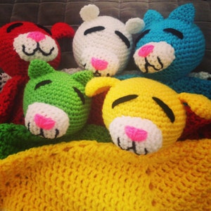 Cat Lovey Pattern, Cat Crochet Pattern, Kitten Pattern, Lovey Pattern, Amigurumi Pattern, How to Make a Toy, Lovey Amigurumi, PDF Crochet image 3