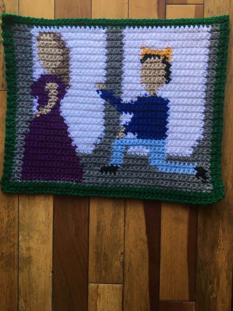 Shakespeare Crochet Crochet Pattern Edward III Pattern Shakespeare Graph Edward III C2C Graphghan 50x50 Graph Shakespearian Crochet