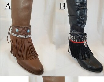 Biker boot, blue pearls,copper concho,skull, cross bones, the black pearl, jack sparrow