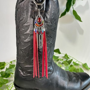 Joyas para correas de botas, adornos para botas, dijes para botas, colgantes para botas, botas vaqueras, correas para botas, multicolor, colgantes para botas Wildfire