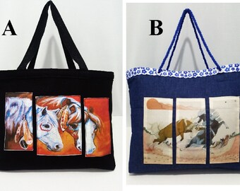 Indian ponies-indian horses-wild horse-totes with horses