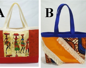African totes- african women-africa,bohemain, totes as gifts
