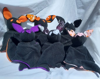 Handmade Bat Plushies *Multiple Colors and Sizes*