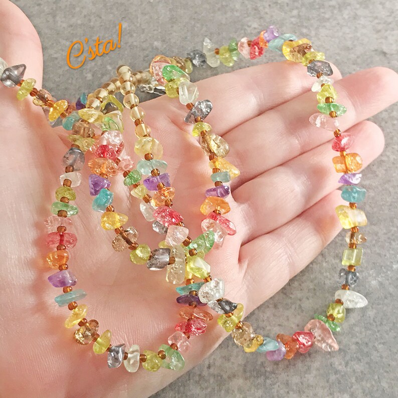 Multi Gemstone Jewelry Set Etsy