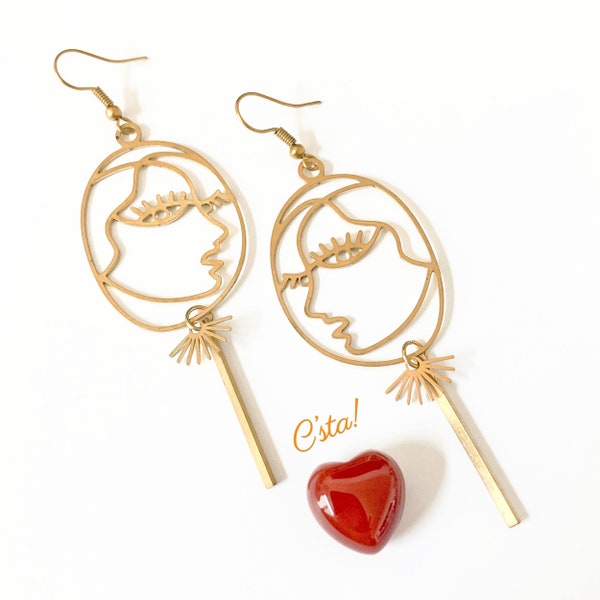 Face wire earrings Clearance