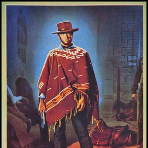 A Fist Full of Dollars Clint Eastwood Italian Movie Poster FRIDGE MAGNET 6x8 Large