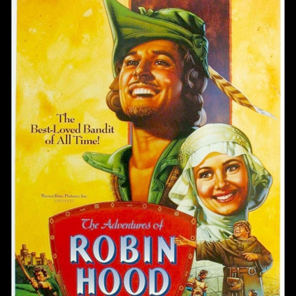 Adventures of Robin Hood  Movie Poster Errol Flynn FRIDGE MAGNET 6x8 Large