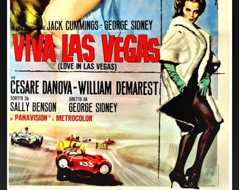 Viva Las Vegas FRIDGE MAGNET movie poster elvis presley 