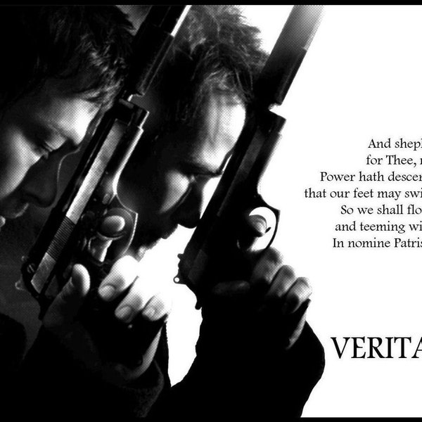 Boondock Saints Prayer Movie Poster FRIDGE MAGNET 6x9 Large