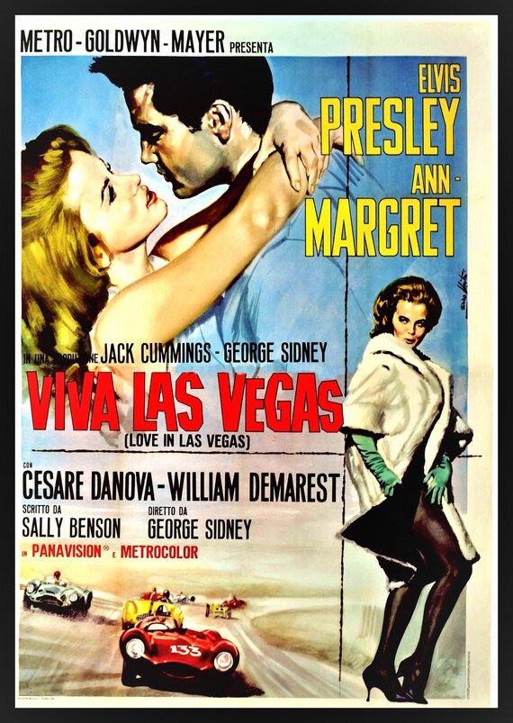 Viva Las Vegas Movie Poster Canvas Print Fridge Magnet 6x8 Large