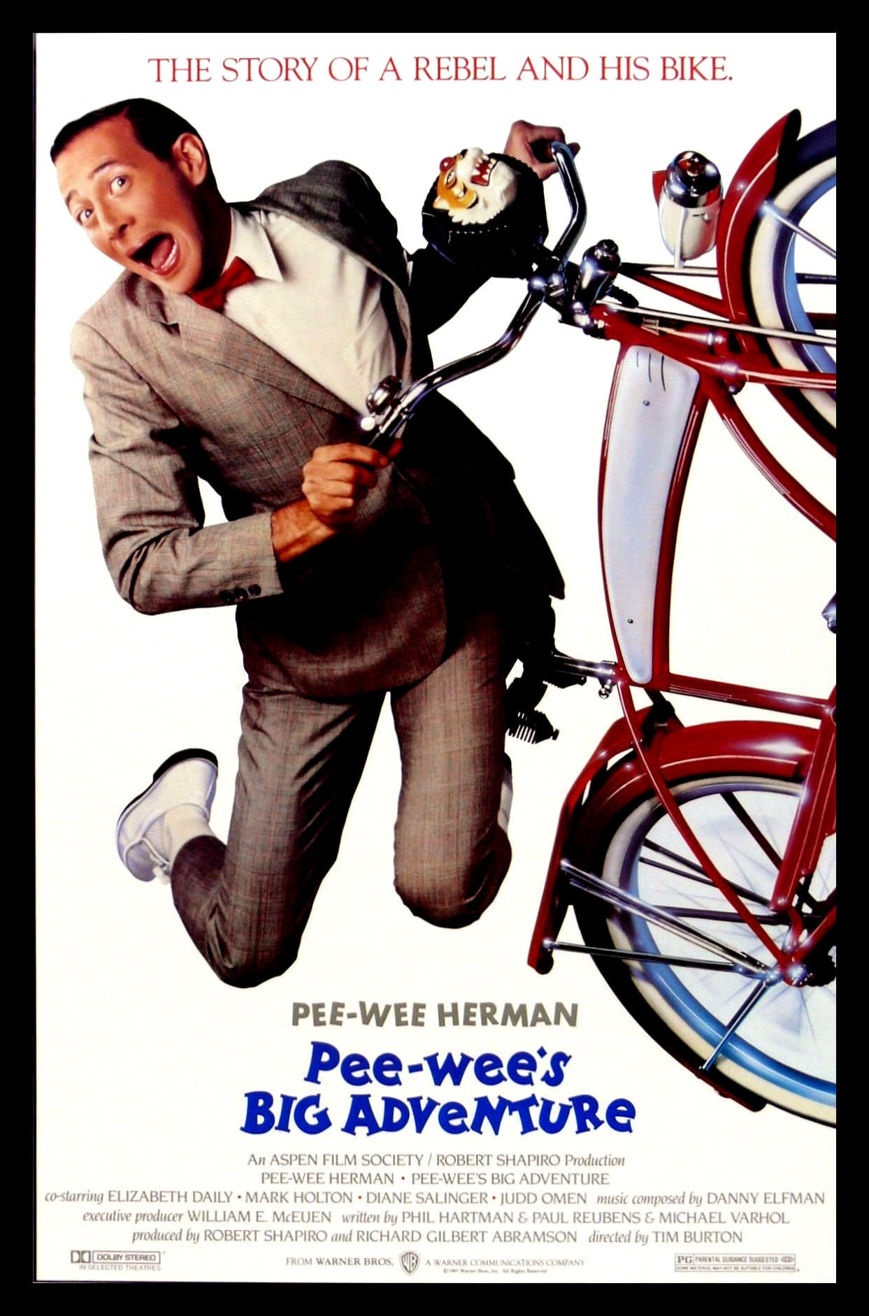 Pee Wee's Big Adventure Pee Wee Herman Movie Poster Fridge Magnet