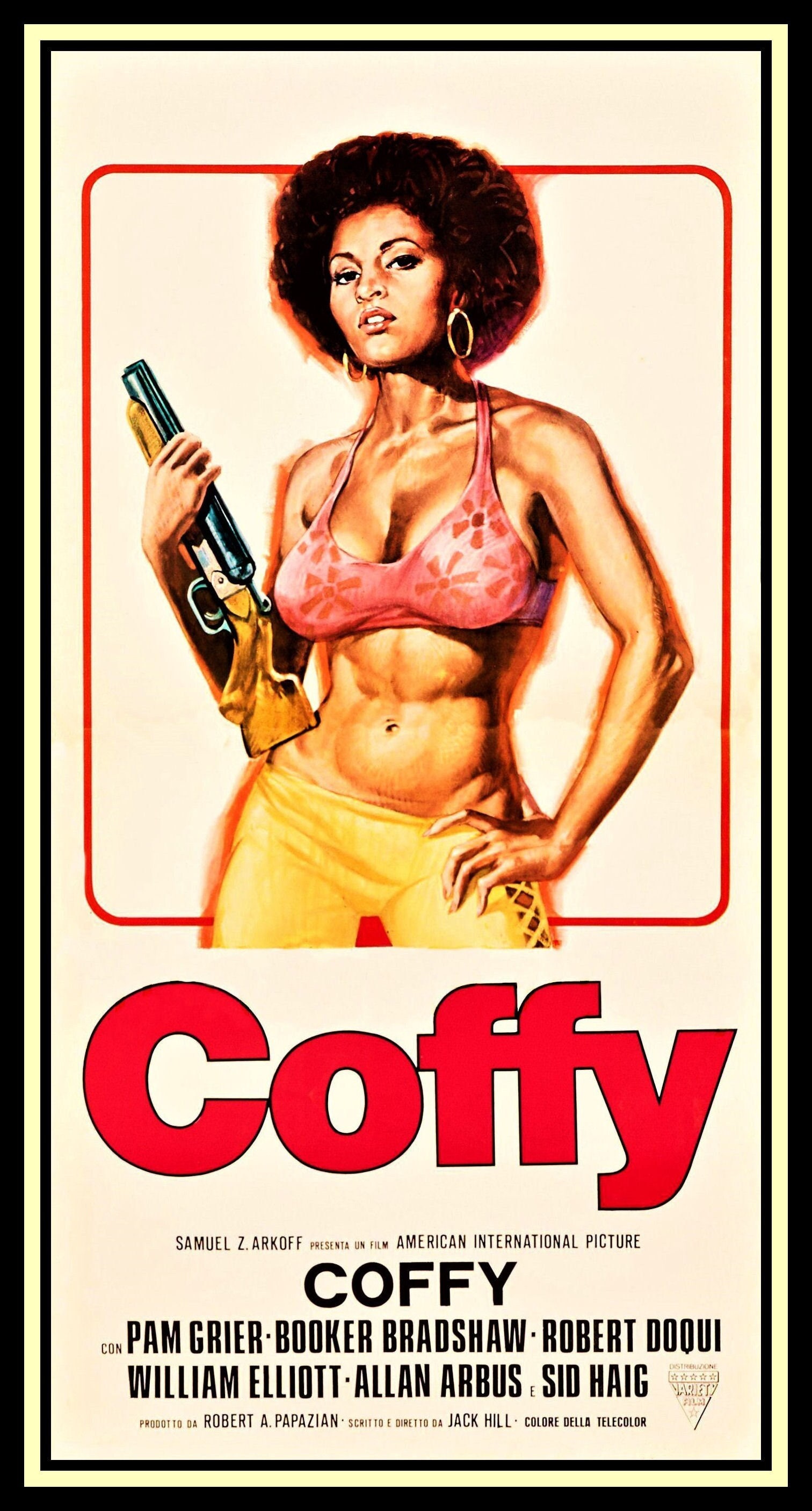 Coffy Pam Grier Retro Movie Poster Canvas Print Fridge Magnet 9x17 Large -  Etsy Denmark