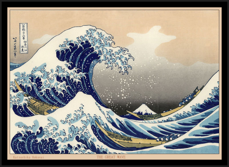 The Great Wave of Kanagawa Katsushika Hokusai Japanese Art Canvas