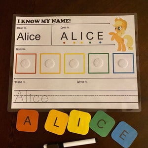 Name Tracing for Toddlers
