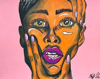 Face Canvas Print