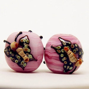 Glazed Bead 14-15mm Glass Beads Butterfly Bead Charm Bracelet DIY bracelets Japanese Style Insect Bead