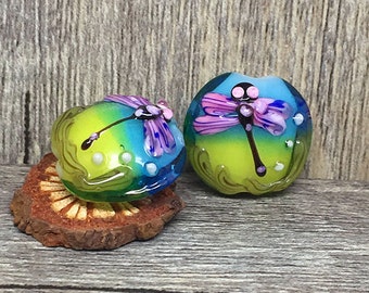 Glazed Bead 20mm Glass Beads Dragonfly Bead Charm Bracelet DIY bracelets Japanese Style Animal Bead