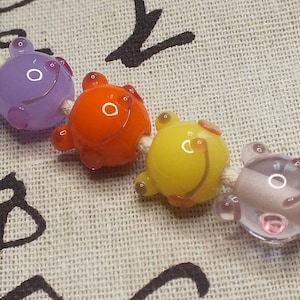 Glazed Bead Chinese Zodiac Animal Glass Beads Handmade Bead Fun