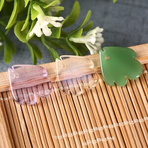 17x18mm Lamp work Candy Color Leaf Peony petals Glaze Bead Pendant Glass Bead DIY Charm Bracelet Necklace Bead Chain Earring Bead Supply image 3