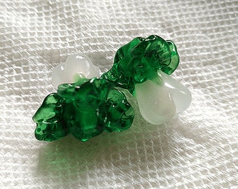 Lamp work 19x18mm cabbage Glass Beads vegetable Bead Design Charm Bracelet Handmade Beads DIY bracelets Shaped Bead Supply