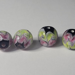 Lamp work 14mm Universe Painting Glass Beads Lucky Bead Design Charm Bracelet Handmade Beads DIY bracelets Bead Supply
