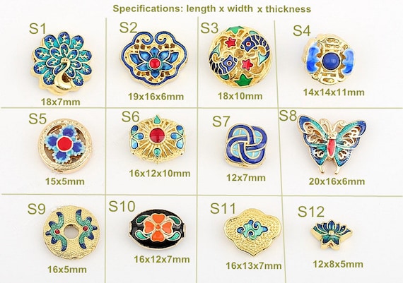 Button, Flower design 12x7mm Button, Flower design 12x7mm