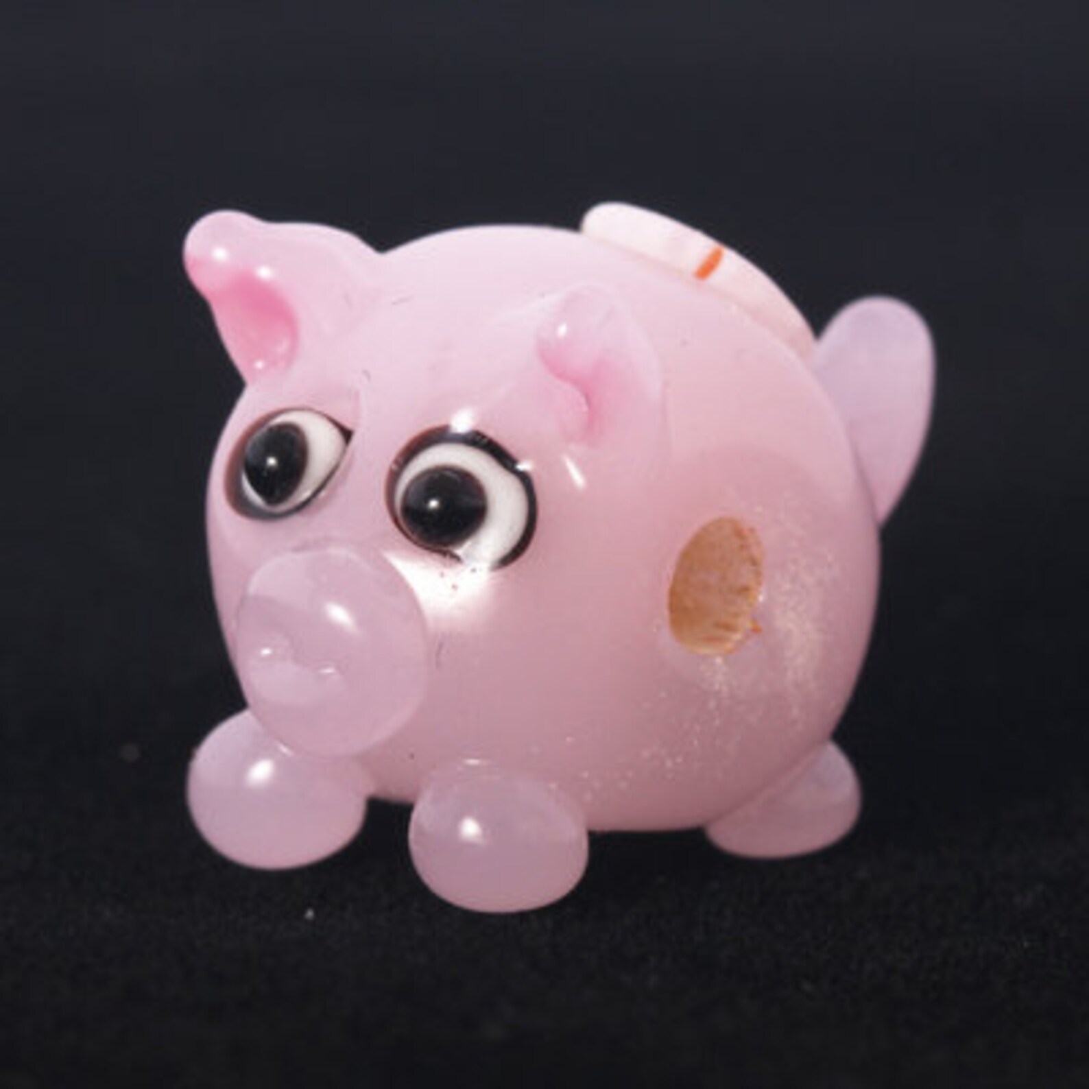 Glazed Bead Pig Animal Glass Beads Handmade Bead Fun Bead Etsy