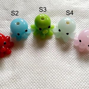 Glazed Bead 20x15mm Glass Beads Octopus Bead Charm Bracelet DIY bracelets Japanese Style Sea Animal Bead