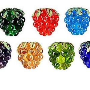 Lamp work 15x15mm Grape Fruit Glass Beads Lucky Bead Design Charm Bracelet Handmade Beads DIY bracelets Bead Supply