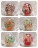 Lampwork 16mm Glaze Bead Glass Beads Grass Beauty Flower Bead Charm Bracelet DIY bracelets Glaze Bead Supply 