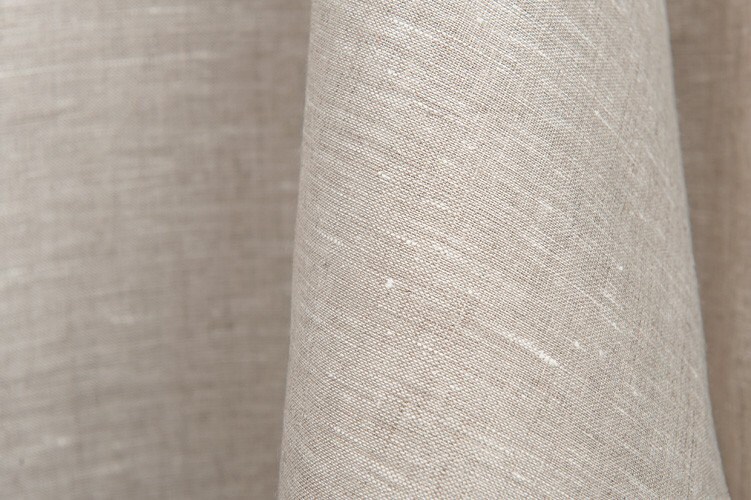 100 light grey linen fabrics/ pure linen fabrics/Natural Etsy