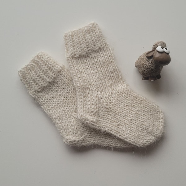 100% Organic Merino socks/ Baby/ Newborn 0-6 months/ Organic Merino yarn socks/ Merino wool socks / Gift for new mum/ Baby shower gift/ gift