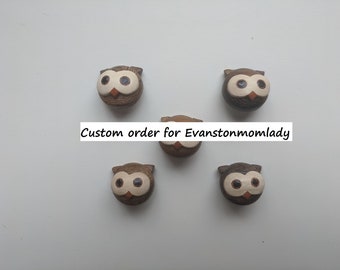 SET of 18 PIECES Animal HANDMADE buttons/ Buttons baby/ Owl button/ Dog buttons/ Fox button/ Child button/ Gift under 10 pounds/ gift