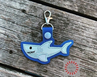 Shark Keychain, Shark Key Chain, Shark Keyring, Shark Keyfob, Shark Charm, Shark Week, Shark, Shark Life, Great White Keychain, Great White