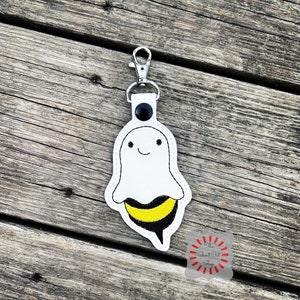 Boo Bees Keychain, Boo Bees Key Chain, Boo Bees Keyring, Boo Bees Key Ring, Ghost Keychain, Ghost Key Ring, Halloween Keychain, Spooky Gift
