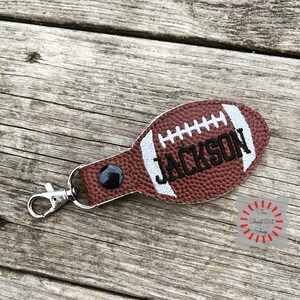 Football Keychain, Football Key Chain, Football Bag Tag, Sports Keyring, Football Charm, Sports Bag Tag, Football Mom, Football Dad, Player