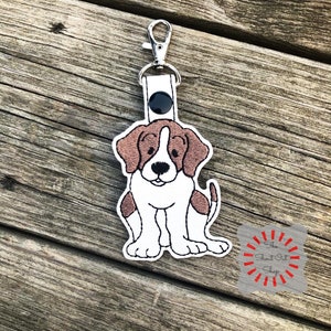 Oversized Beagle Keychain, Basset Hound Key Keychain, Beagle Key Ring, Beagle Bag Tag, Puppy Keychain, Dog Bag Charm, Dog Lover, Animal Gift